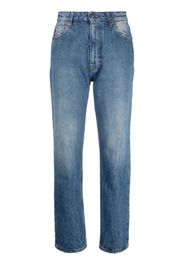 AMI Paris Gerade High-Waist-Jeans - Blau