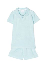 Amiki Thomas Pyjama mit Latzkragen - Blau