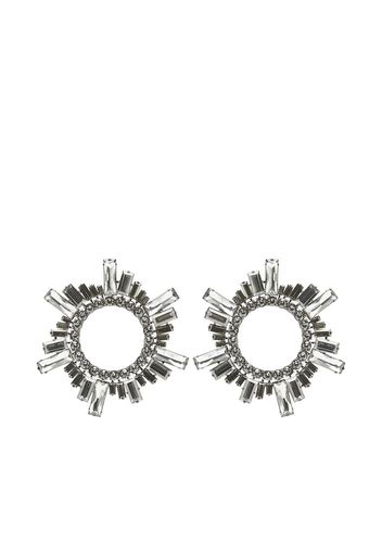 Amina Muaddi Begum crystal-embellished earrings - Schwarz