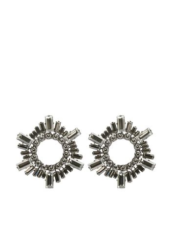 Amina Muaddi Begum crystal-embellished earrings - Schwarz