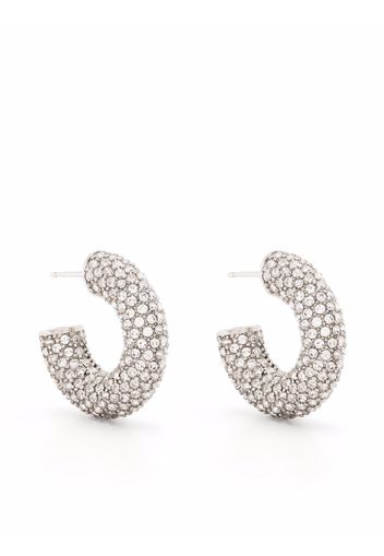 Amina Muaddi Cameron crystal-embellished earrings - Weiß