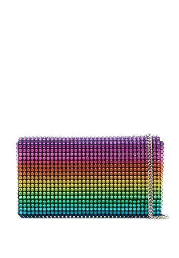 Amina Muaddi Paloma crystal-embellished clutch bag - Gelb