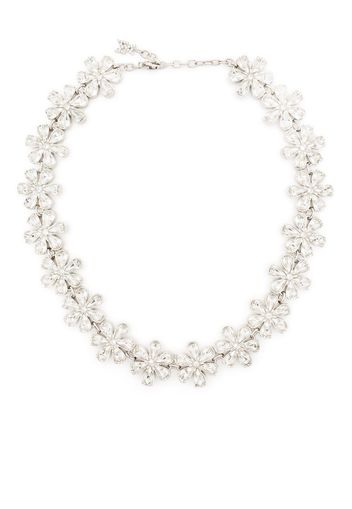 Amina Muaddi Lily crystal-embellished choker - Silber