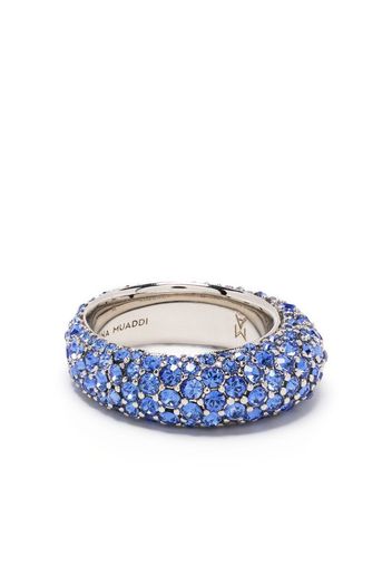 Amina Muaddi Cameron embellished ring - Blau