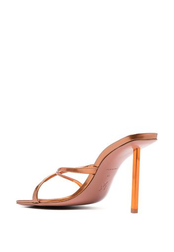 Amina Muaddi Adriana 110mm mules - Braun