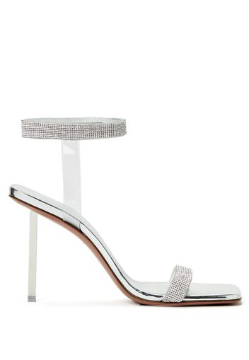 Amina Muaddi Rosie Sling 95 heeled sandals - Silber