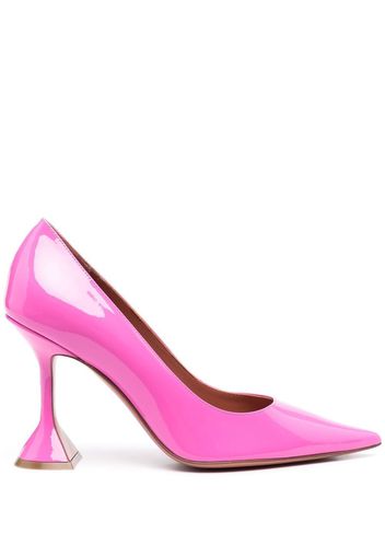 Amina Muaddi Ami patent leather pumps - Rosa