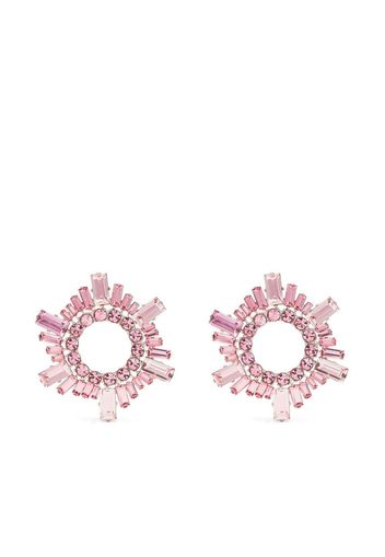 Amina Muaddi Begum Mini circular drop earrings - Rosa