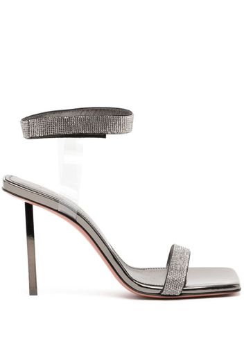 Amina Muaddi Rih crystal-embellished 95mm sandals - Silber