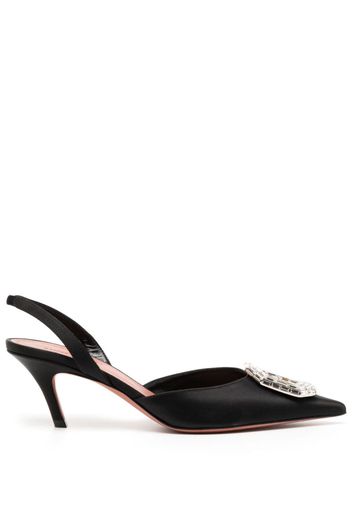 Amina Muaddi Camelia 60mm slingback pumps - Schwarz