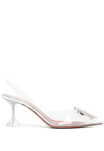 Amina Muaddi Begum 70mm slingback pumps - Weiß