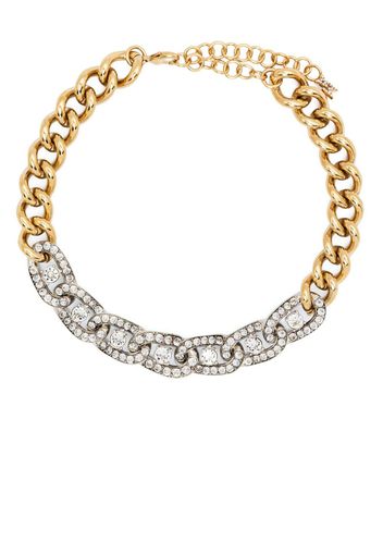 Amina Muaddi Matthew crystal-embellished choker necklace - Gold