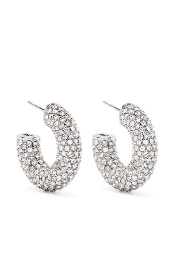 Amina Muaddi crystal-embellished earrings - Silber