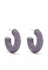 Amina Muaddi Cameron crystal-embellished hoops - Blau