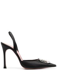 Amina Muaddi Camelia 105mm slingback pumps - Schwarz