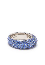 Amina Muaddi Cameron embellished ring - Blau