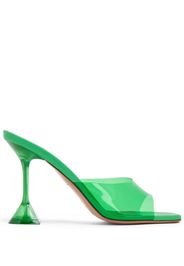 Amina Muaddi Lupita 95mm glass mules - Grün