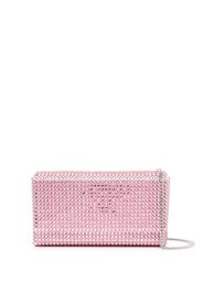 Amina Muaddi mini Paloma crystal-embellished clutch - Rosa