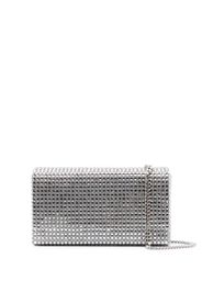 Amina Muaddi Paloma crystal-embellished clutch bag - Silber