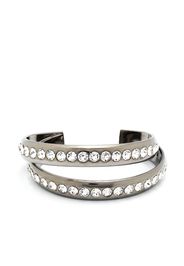 Amina Muaddi Jahleel crystal-embellished cuff bracelet - Silber