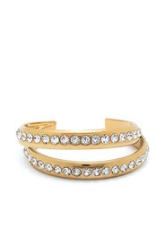 Amina Muaddi Jahleel crystal-embellished cuff bracelet - Gold