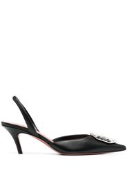 Amina Muaddi Camelia 60mm slingback pumps - Schwarz