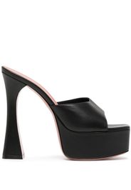 Amina Muaddi open-toe platform sandals - Schwarz