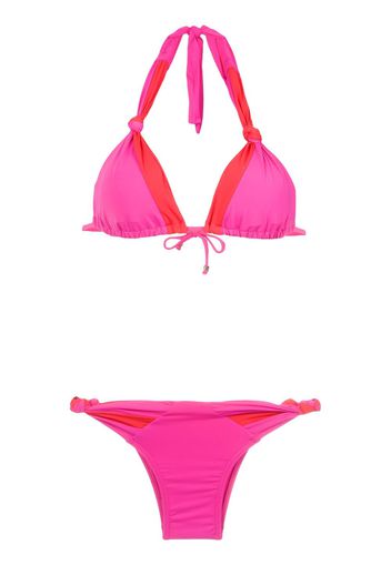 Amir Slama Bikini mit Netzeinsätzen - Rosa