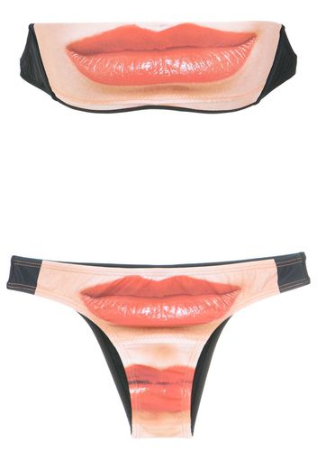 Amir Slama Bikini mit Lippen - Mehrfarbig