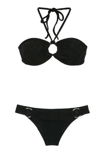 Amir Slama Bikini mit Cut-Outs - Schwarz