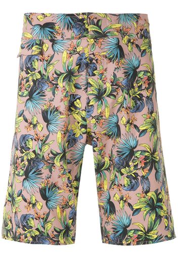 Amir Slama Shorts mit Print - Nude