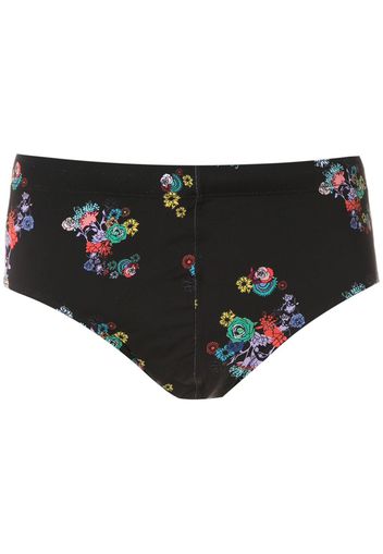 Amir Slama Badeshorts mit Print - Schwarz