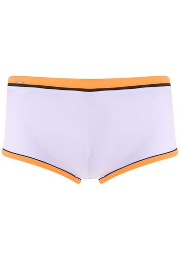 Amir Slama Badehose in Colour-Block-Optik - Violett