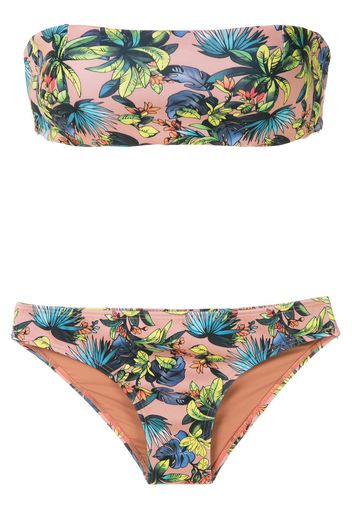 Amir Slama Bikini mit Print - Nude