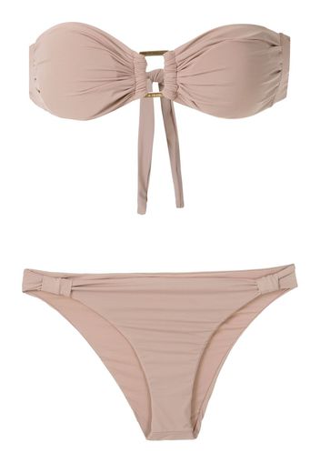 Amir Slama Bikini mit Bandeau-Top - Nude