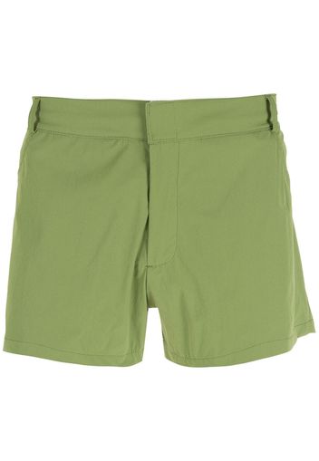 Amir Slama Shorts mit Reißverschlussdetail - Grün