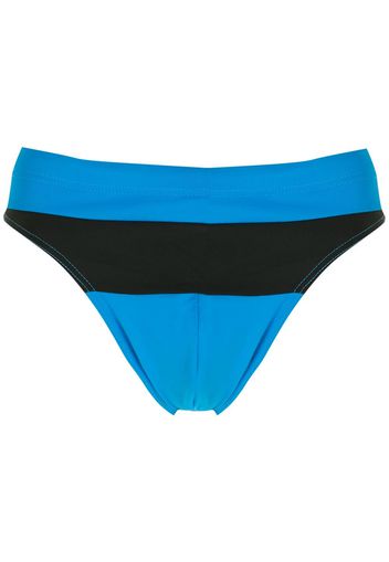 Amir Slama Badehose in Colour-Block-Optik - Blau