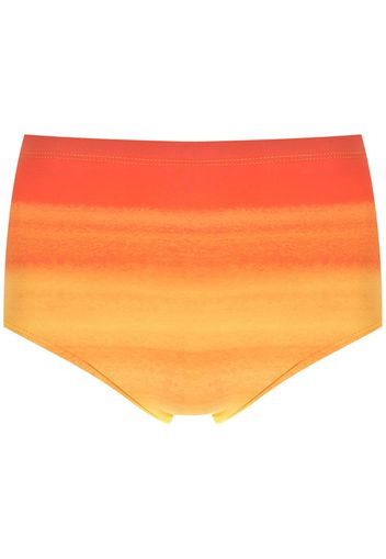 Amir Slama Badehose mit Batikmuster - Orange