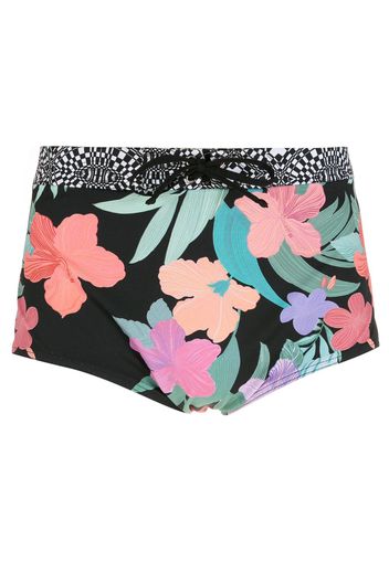 Amir Slama Badehose mit Hibiskus-Print - Mehrfarbig