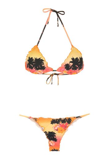 Amir Slama Ilha de Hibiscus Bikini - Orange