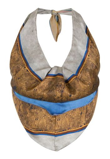 Amir Slama Neckholder-Top - Blau