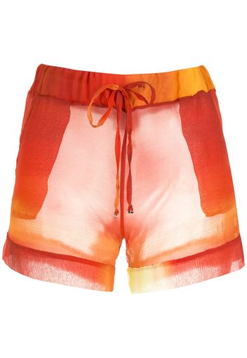 Amir Slama Leichte Shorts aus Seide - Orange