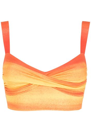 Amir Slama Cropped-Top mit Ombré-Effekt - Orange