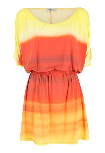 Amir Slama Kleid mit Farbverlauf-Streifen - Orange