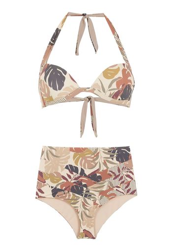 Amir Slama Bikini mit Print - Nude