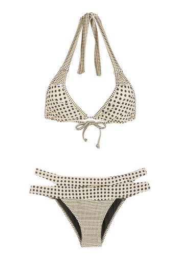 Amir Slama Bikini mit Polka Dots - Nude