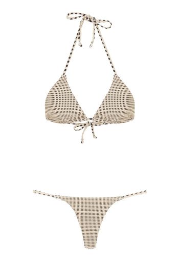 Amir Slama Bikini mit Polka Dots - Nude