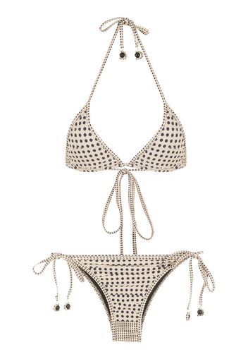 Amir Slama Bikini mit Polka Dots - Nude