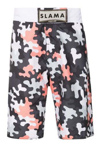 Amir Slama Bermudas mit Camouflage-Print - Mehrfarbig