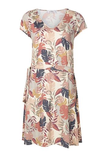 Amir Slama Kleid mit Blumen-Print - Nude